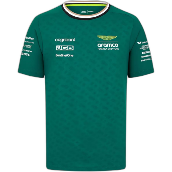 Aston Martin Aramco Cognizant F1 Racing Team Fernando Alonso Driver T-Shirt 2024 - Image 2