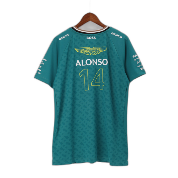 Aston Martin Aramco Cognizant F1 Racing Team Fernando Alonso Driver T-Shirt 2024 - Image 5