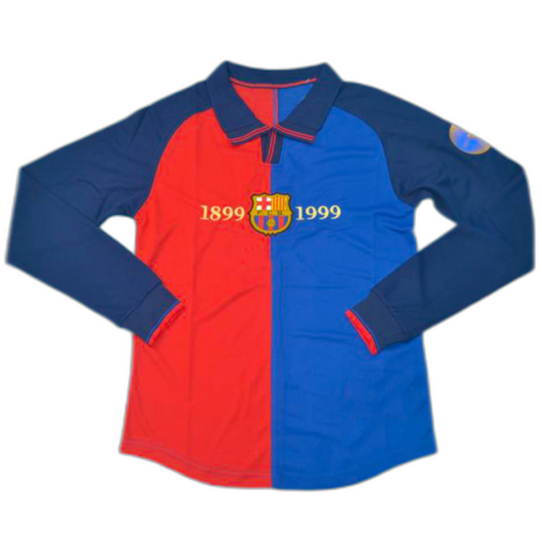 Retro Barcelona Home Long Sleeve Jersey 1999/00