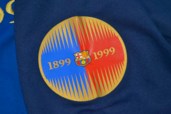 Retro Barcelona Home Long Sleeve Jersey 1999/00 - Image 4