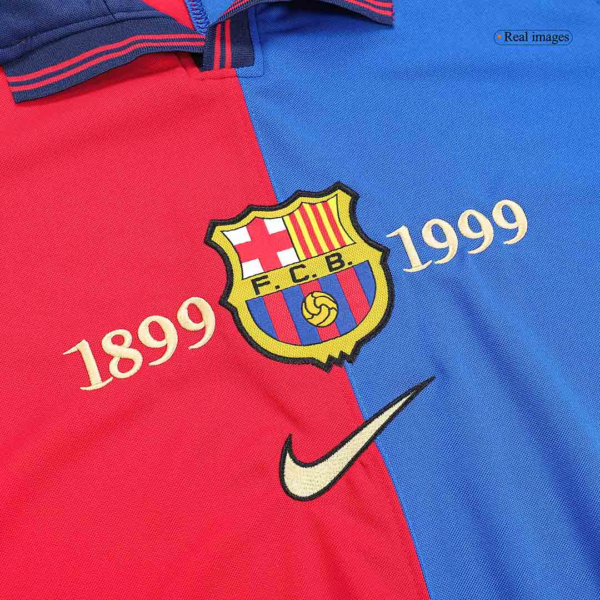 Retro Barcelona Home Long Sleeve Jersey 1999/00 - Image 8