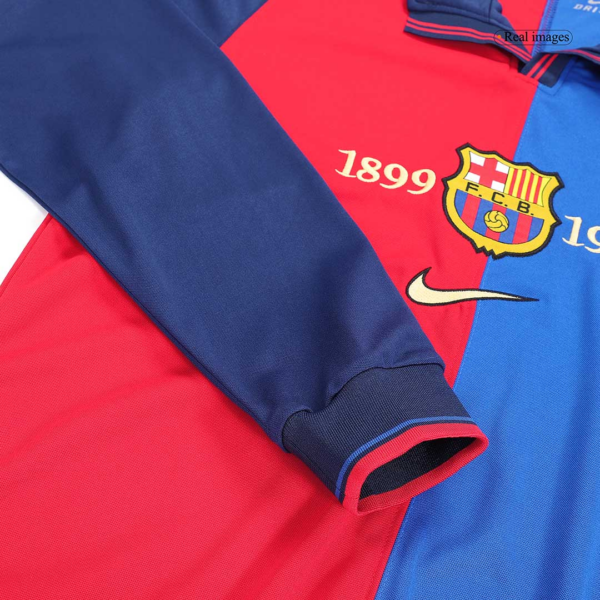 Retro Barcelona Home Long Sleeve Jersey 1999/00 - Image 9