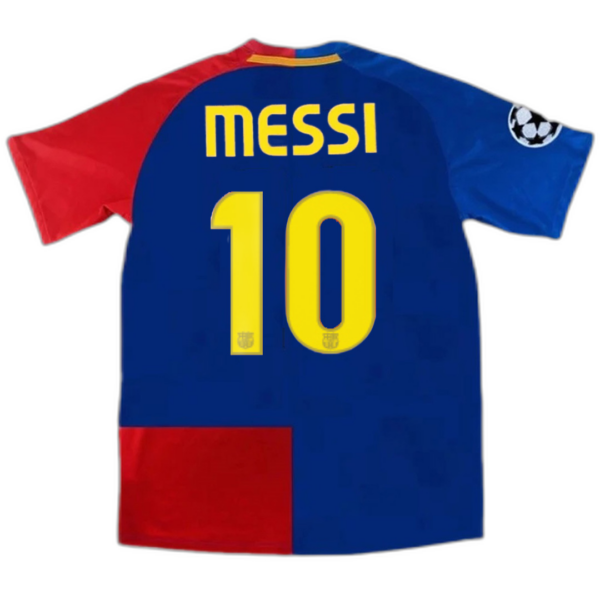 Messi #10 Barcelona UCL Final Retro Home Jersey 2008/09