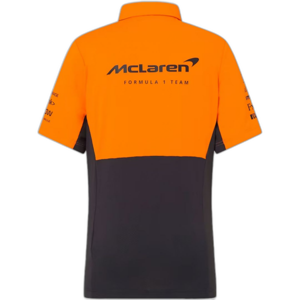 McLaren F1 Racing Team Polo Orange 2024 - Image 3