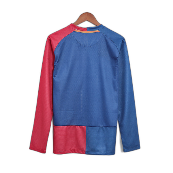 Barcelona UCL Final Retro Home Long Sleeve Jersey 2008/09 - Image 3