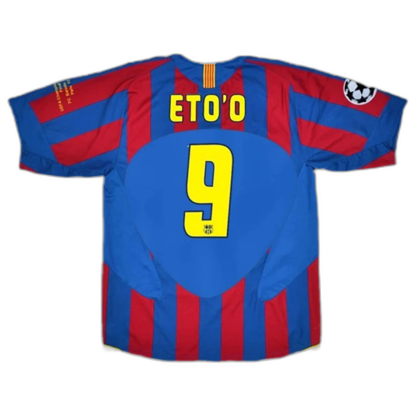 ETO'O #9 Retro Barcelona UCL Final Home Jersey 2005/06