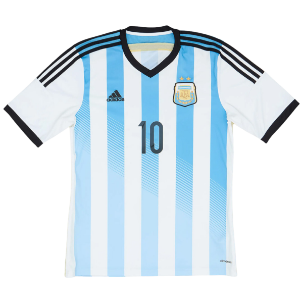 Messi #10 Argentina Retro Home Jersey 2014/15 - Image 2