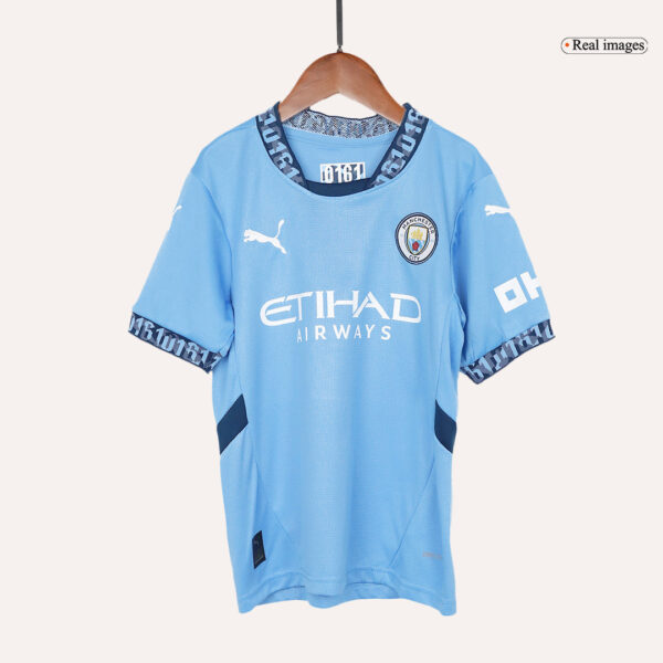 Manchester City Home Jersey Kit 2024/25 Kids(Jersey+Shorts) - Image 5