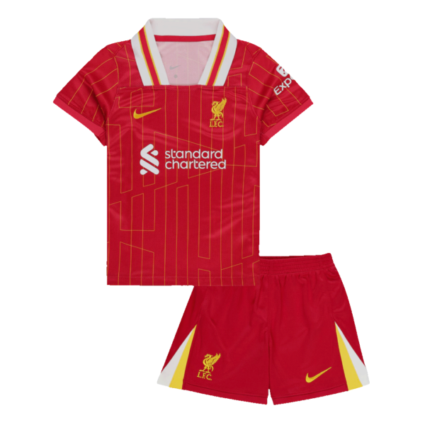 Liverpool Home Jersey Kit 2024/25 Kids(Jersey+Shorts)