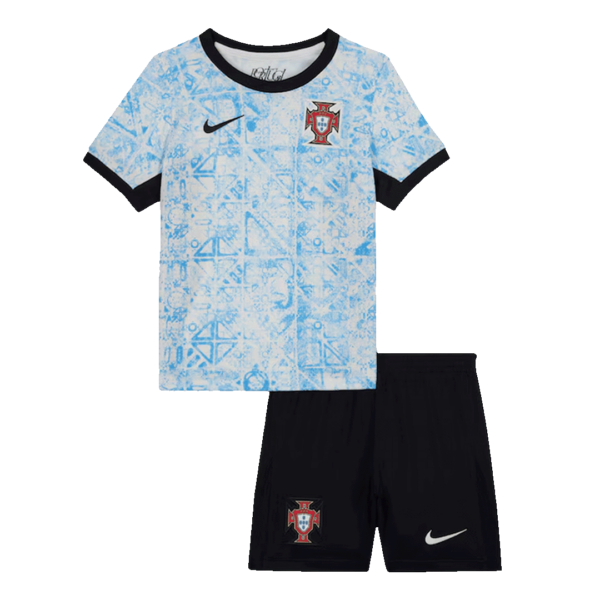 Portugal Away Jersey Kit EURO 2024 Kids(Jersey+Shorts)