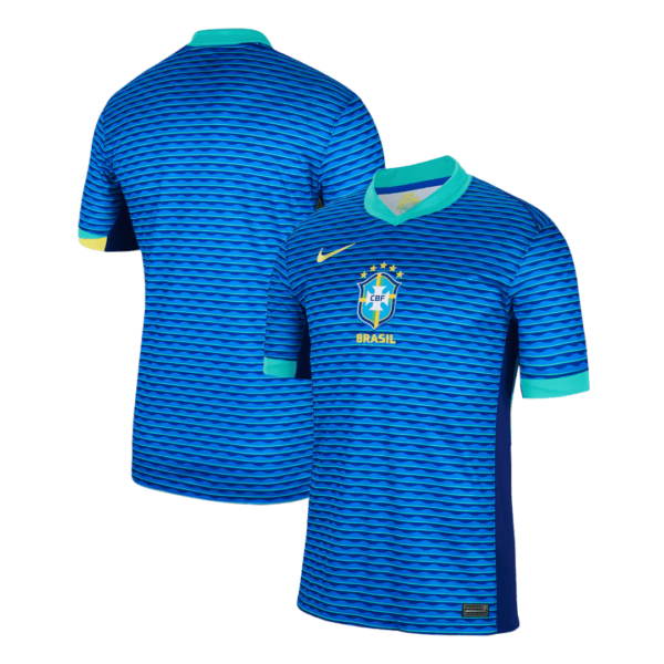 Brazil Soccer Jersey Away Custom Shirt 2024 - Image 3