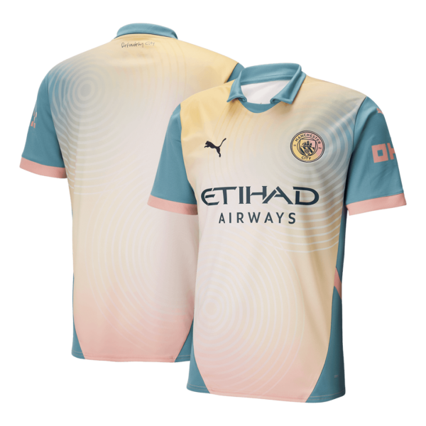 Manchester City Soccer Jersey Fourth Away 'Definitely City' Custom Shirt 2024/25 - Image 3