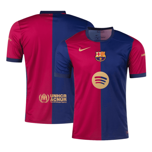 Barcelona Home Soccer Jersey 2024/25 - Spotify Logo Without Text - Image 3