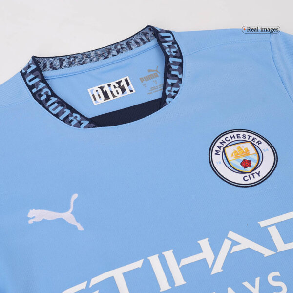 Manchester City Soccer Jersey Home Custom Shirt 2024/25 - Image 10