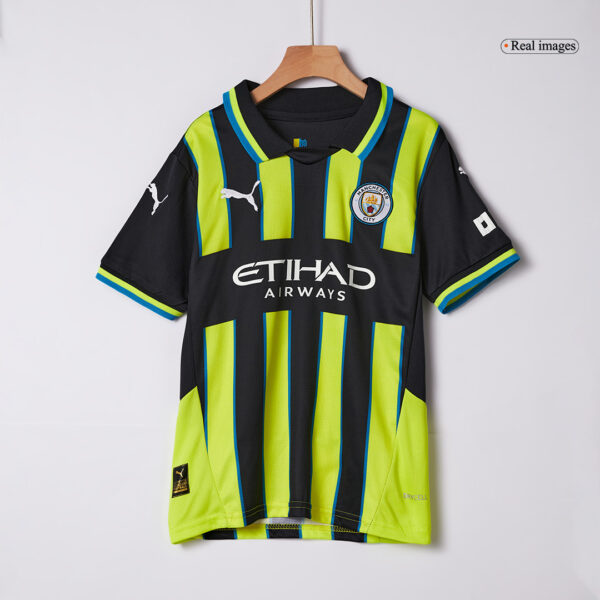 Manchester City Away Soccer Jersey Kit 2024/25 Kids(Jersey+Shorts) - Image 4