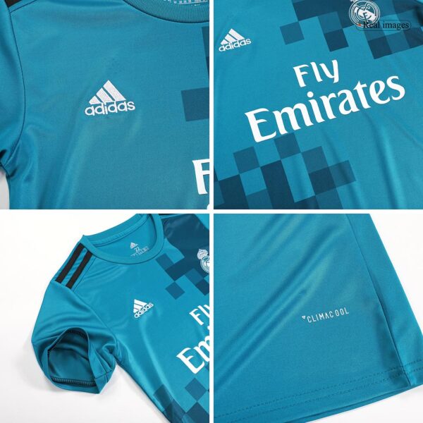 Real Madrid Third Away Jersey Kit 2017/18 Kids(Jersey+Shorts) - Image 8