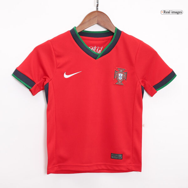 Portugal Home Jersey Kit EURO 2024 Kids(Jersey+Shorts) - Image 4