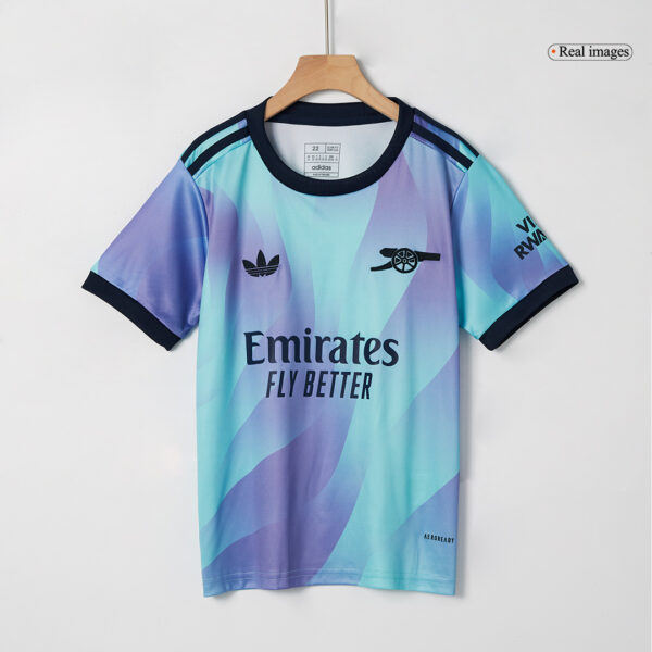 Arsenal Third Away Soccer Jersey Kit 2024/25 Kids(Jersey+Shorts) - Image 4