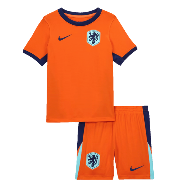 Netherlands Home Jersey Kit EURO 2024 Kids(Jersey+Shorts)