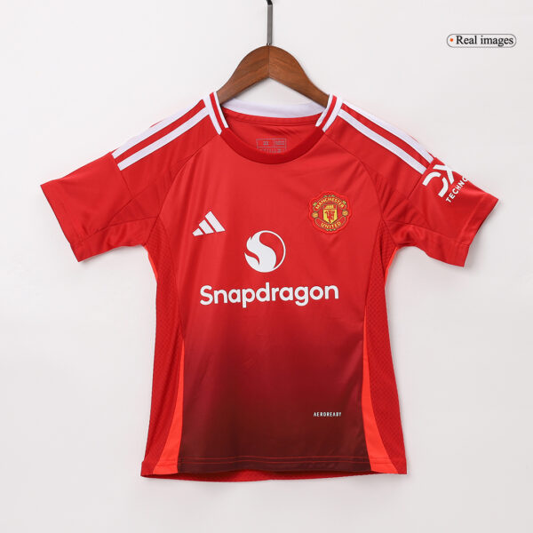 Manchester United Home Jersey Kit 2024/25 Kids(Jersey+Shorts) - Image 4