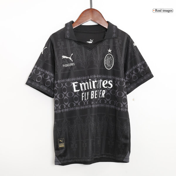 AC Milan x Pleasures Fourth Away Jersey Kit 2023/24 Kids(Jersey+Shorts) - Image 2