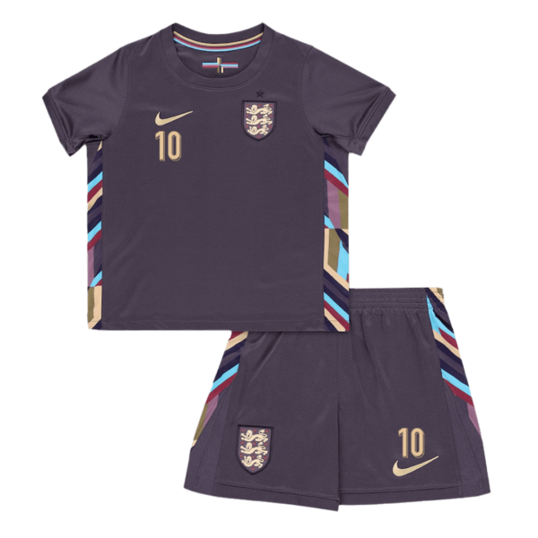 England BELLINGHAM #10 Away Jersey Kit EURO 2024 Kids(Jersey+Shorts) - Image 2